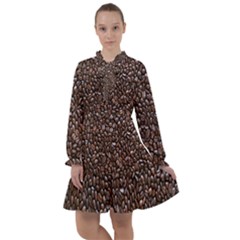 Coffee-beans All Frills Chiffon Dress by nateshop