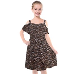 Coffee-beans Kids  Cut Out Shoulders Chiffon Dress by nateshop