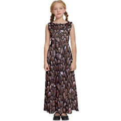 Coffee-beans Kids  Satin Sleeveless Maxi Dress by nateshop