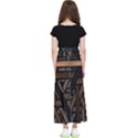 Fractal-dark Kids  Flared Maxi Skirt View2