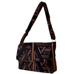 Fractal-dark Full Print Messenger Bag (s) by nateshop