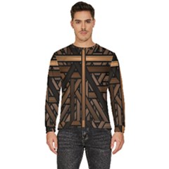 Fractal-dark Men s Fleece Sweatshirt