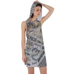 Graduation Racer Back Hoodie Dress by nateshop