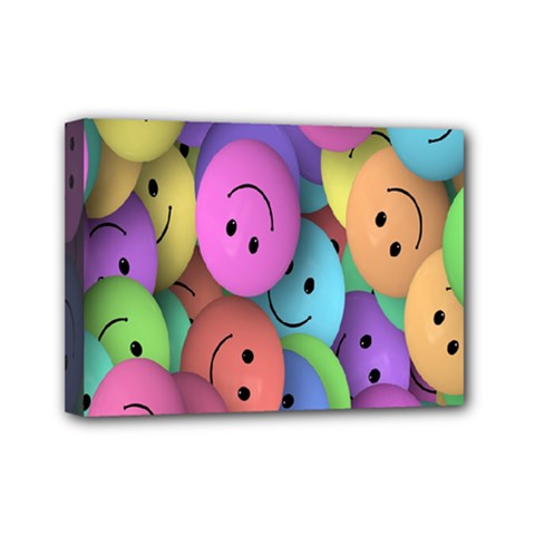 Smilie Mini Canvas 7  X 5  (stretched) by nateshop