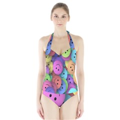 Smilie Halter Swimsuit by nateshop