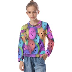 Smilie Kids  Long Sleeve Tee With Frill 