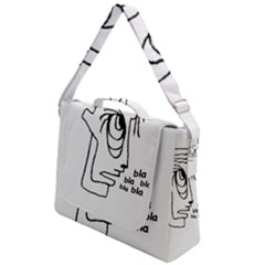 Cartoon Head Talking Drawing Tshrt Box Up Messenger Bag by dflcprintsclothing