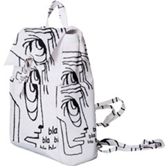 Cartoon Head Talking Drawing Tshrt Buckle Everyday Backpack by dflcprintsclothing