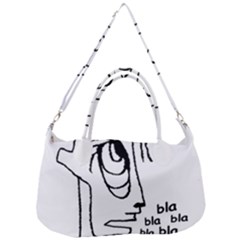 Cartoon Head Talking Drawing Tshrt Removal Strap Handbag by dflcprintsclothing