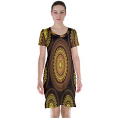 Fractal Short Sleeve Nightdress by nateshop