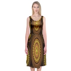 Fractal Midi Sleeveless Dress by nateshop