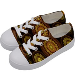 Fractal Kids  Low Top Canvas Sneakers by nateshop