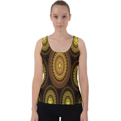 Fractal Velvet Tank Top