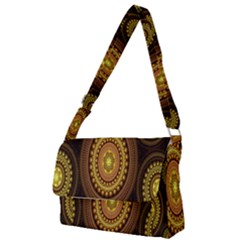 Fractal Full Print Messenger Bag (s) by nateshop