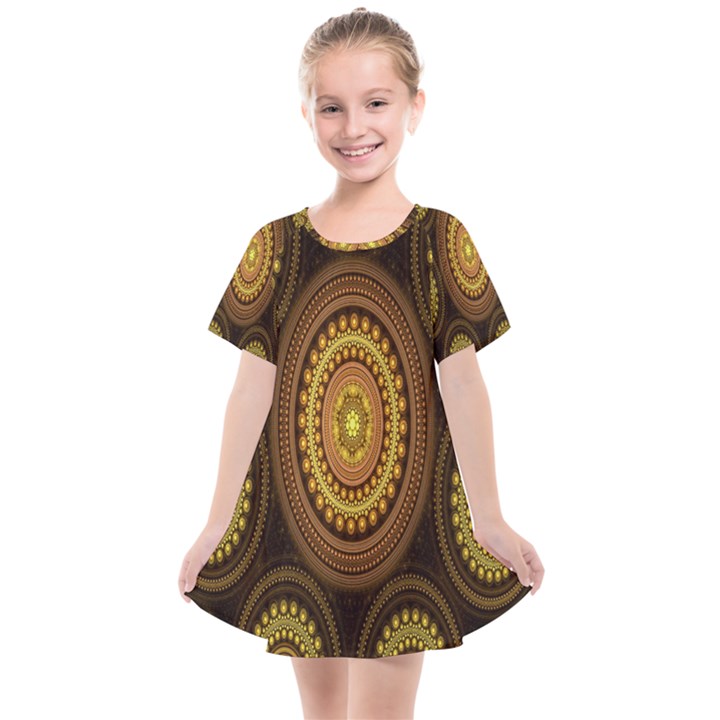 Fractal Kids  Smock Dress