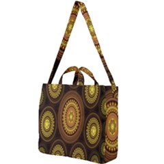 Fractal Square Shoulder Tote Bag by nateshop