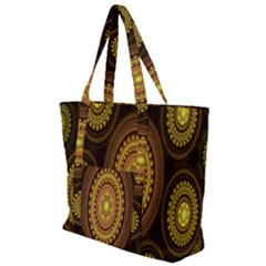 Fractal Zip Up Canvas Bag