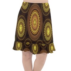 Fractal Fishtail Chiffon Skirt by nateshop