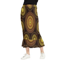 Fractal Maxi Fishtail Chiffon Skirt by nateshop