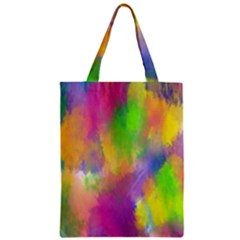 Abstract-calarfull Zipper Classic Tote Bag by nateshop