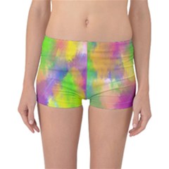 Abstract-calarfull Reversible Boyleg Bikini Bottoms by nateshop