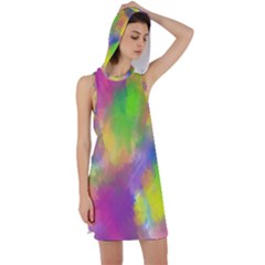 Abstract-calarfull Racer Back Hoodie Dress by nateshop