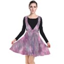 Abstract-pink Plunge Pinafore Dress View1