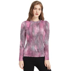 Abstract-pink Women s Long Sleeve Rash Guard by nateshop