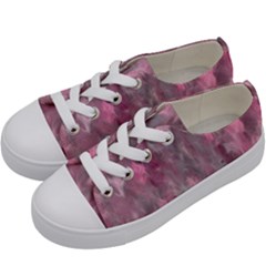 Abstract-pink Kids  Low Top Canvas Sneakers by nateshop