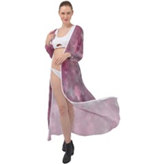 Abstract-pink Maxi Chiffon Beach Wrap by nateshop