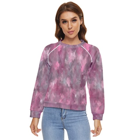 Abstract-pink Women s Long Sleeve Raglan Tee by nateshop