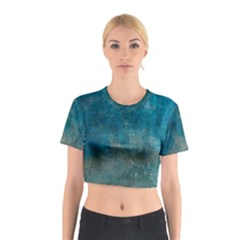 Background-abstrac Cotton Crop Top by nateshop