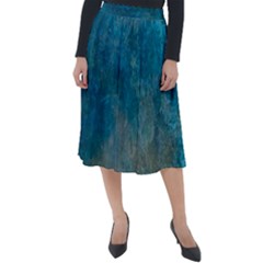 Background-abstrac Classic Velour Midi Skirt  by nateshop