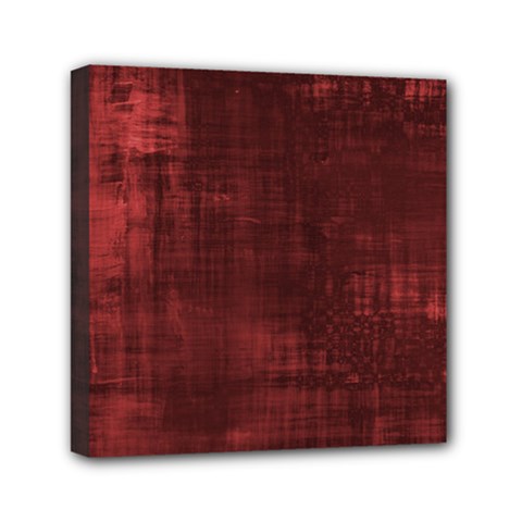 Background-maroon Mini Canvas 6  X 6  (stretched) by nateshop