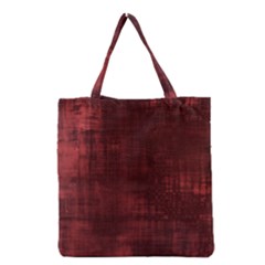 Background-maroon Grocery Tote Bag by nateshop