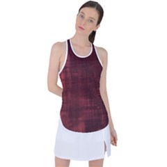 Background-maroon Racer Back Mesh Tank Top by nateshop