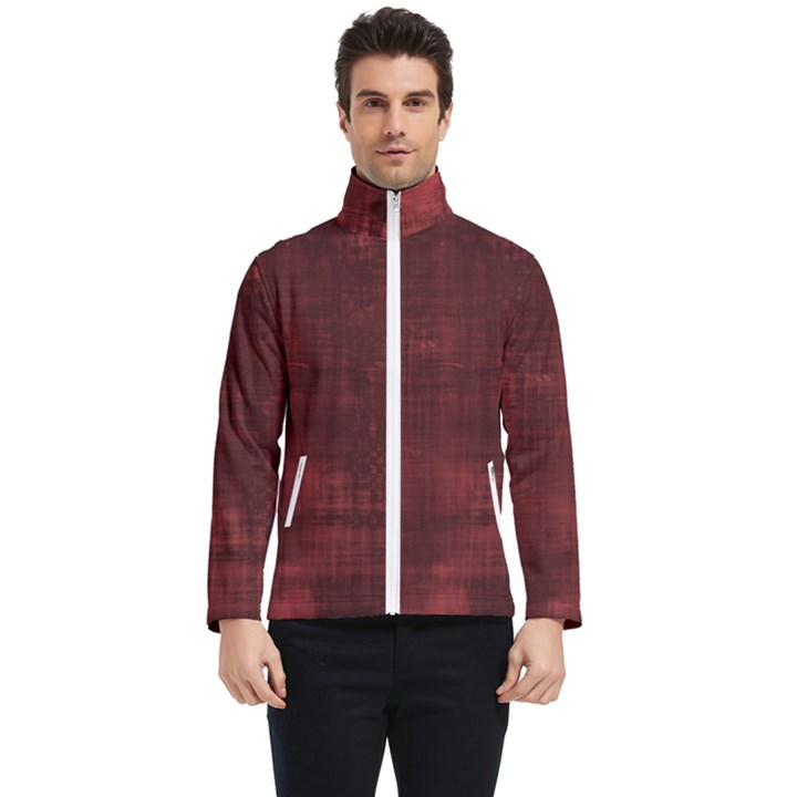 Background-maroon Men s Bomber Jacket