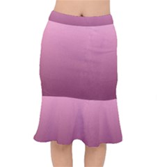 Background-pink Short Mermaid Skirt by nateshop