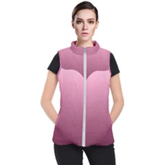 Background-pink Women s Puffer Vest