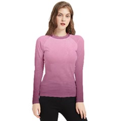 Background-pink Women s Long Sleeve Rash Guard by nateshop