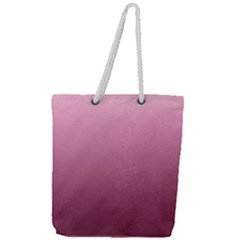 Background-pink Full Print Rope Handle Tote (large)