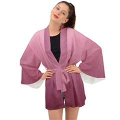 Background-pink Long Sleeve Kimono by nateshop