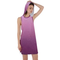 Background-pink Racer Back Hoodie Dress by nateshop