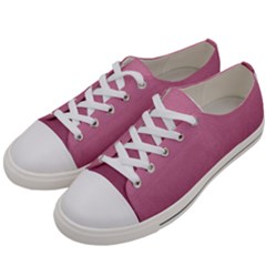 Background-pink Women s Low Top Canvas Sneakers by nateshop