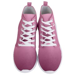 Background-pink Men s Lightweight High Top Sneakers by nateshop