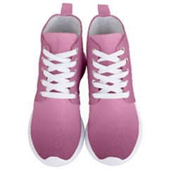 Background-pink Women s Lightweight High Top Sneakers by nateshop