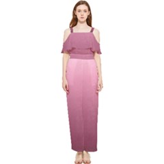 Background-pink Draped Sleeveless Chiffon Jumpsuit