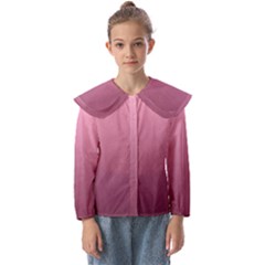 Background-pink Kids  Peter Pan Collar Blouse by nateshop