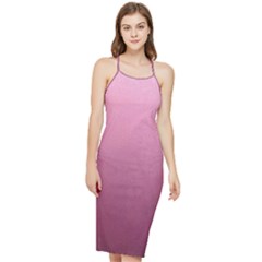 Background-pink Bodycon Cross Back Summer Dress by nateshop