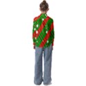 Background-green Red Star Kids  Long Sleeve Shirt View2